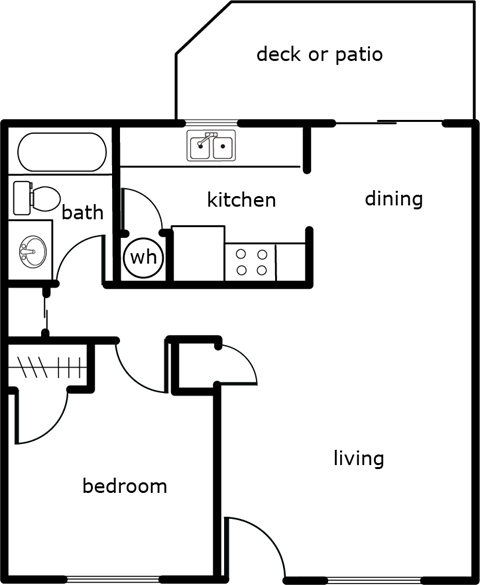 elizabeth anne 1 bed 1bath 590 sf